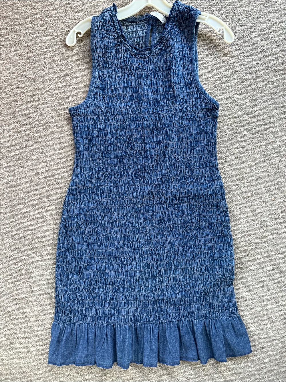 American Eagle Outfitters Navy Blue Smocked Dress